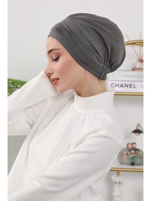 19o Antrasit Dört Mevsim Kullanıma Uygun Mihrace Pileli Bone,b 19o Antrasit Dört Mevsim Kullanıma Uygun Mihrace Pileli Bone,b