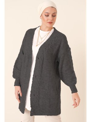 Antrasit Triko Hırka