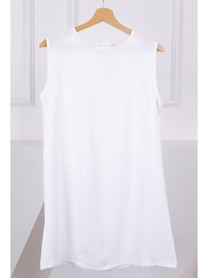 Ekru Kolsuz Ayrobin İçlik Tunik Ekru Kolsuz Ayrobin İçlik Tunik