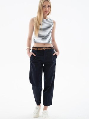 Lacivert Cep Detaylı Pantolon