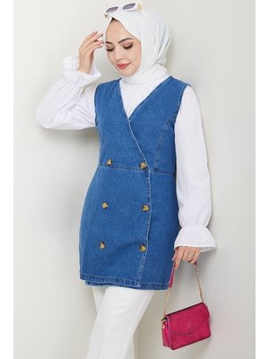 Mavi Ranel Kot Yelek