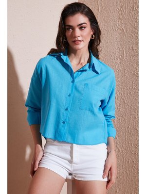 Mavi Lela Gömlek