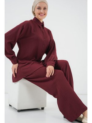 Bordo Örme Alt Üst Takım Bordo Örme Alt Üst Takım