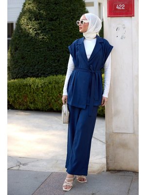 Lacivert Yelekli Modal Takım Lacivert Yelekli Modal Takım