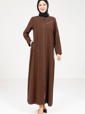 Acı Kahve Spor Dikişli Ferace Acı Kahve Spor Dikişli Ferace