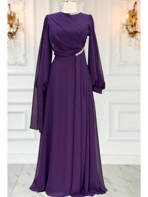 Mürdüm Feza Abiye Elbise