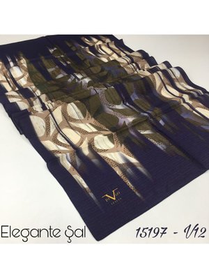 Siyah Geometrik Desen Elegante Seri Viscon Şal Askısı İle Birlikte 75x200 Cm Siyah Geometrik Desen Elegante Seri Viscon Şal Askısı İle Birlikte 75x200 Cm