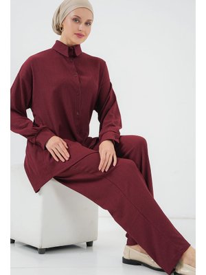 Mürdüm Örme İkili Takım Mürdüm Örme İkili Takım