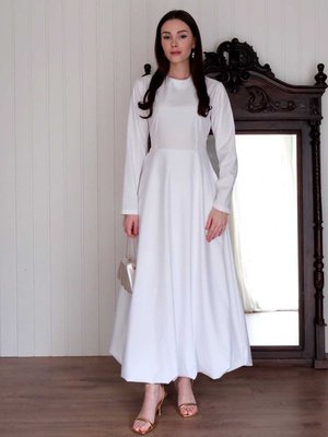 Beyaz Balon Elbise