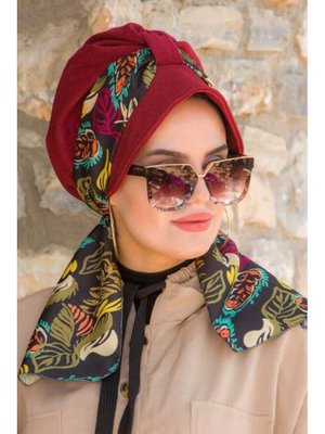 Çiçek Desenli Şapka Bone