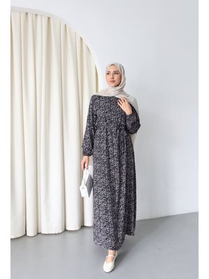 Papatya Desenli Elbise