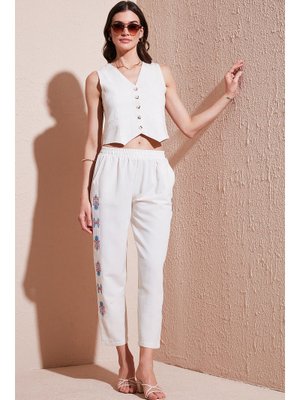 Oranj Lela Pantolon Bej