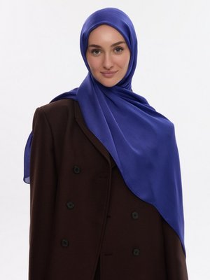 İdol Saten Janjan Şal Morcivert İdol Saten Janjan Şal Morcivert