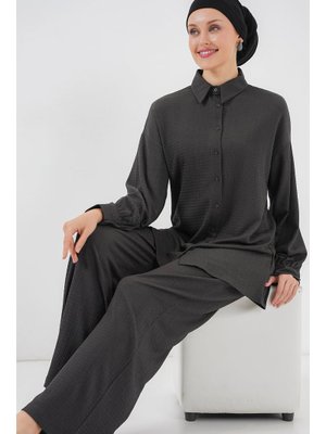 Antrasit Örme Alt Üst Takım Antrasit Örme Alt Üst Takım