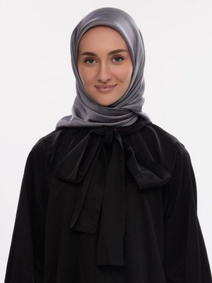 Gri İdol Saten Janjan Eşarp Gri İdol Saten Janjan Eşarp