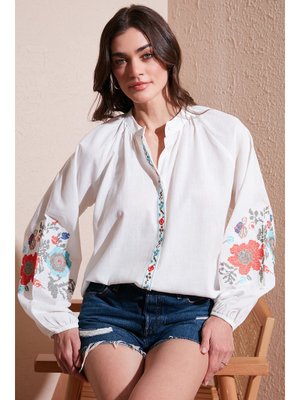 Mercan Lela Gömlek Beyaz