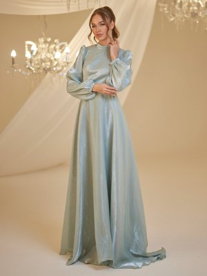 Mint Yeşili Helin Abiye Elbise