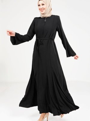 Siyah Volanlı Ferace Siyah Volanlı Ferace