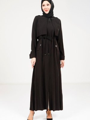 Siyah Trenç Ferace Siyah Trenç Ferace