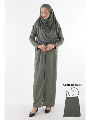 2199_ Tek Parça Kaymaz Başörtülü Ve Fermuarlı Namaz Elbisesi Bone Takmaya Son Ferace 2199_ Tek Parça Kaymaz Başörtülü Ve Fermuarlı Namaz Elbisesi Bone Takmaya Son Ferace