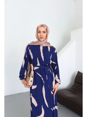 Çizgi Desenli Elbise