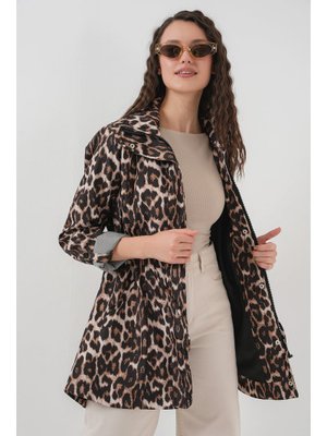 C. Kahverengi Beli Büzgülü Trençkot C. Kahverengi Beli Büzgülü Trençkot