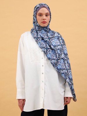 Etnik Desen Soft Şal Cok Renkli