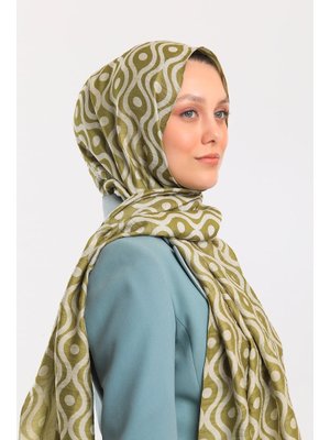 Krem Helezon Desen Jakarlı Modal Seri Şal Askısı İle Birlikte 75x200 Cm Yeşil Krem Helezon Desen Jakarlı Modal Seri Şal Askısı İle Birlikte 75x200 Cm Yeşil