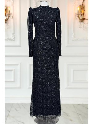 Siyah Dora Abiye Elbise