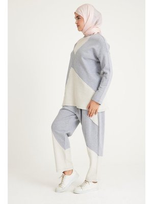 2228_dikiş Detaylı Oversize Eşofman Takım