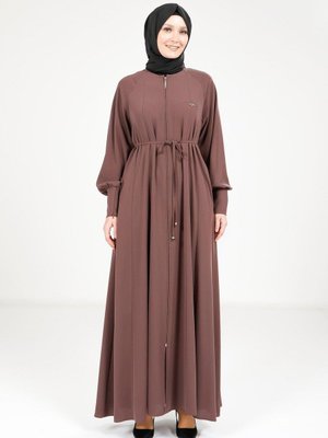 Vizon Fermuarlı Kloş Ferace