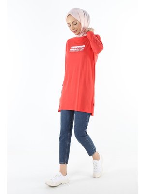 2151_kolevi Dikiş Detaylı Baskılı Tunik 2151_kolevi Dikiş Detaylı Baskılı Tunik