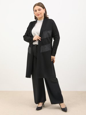 Siyah Orta Boy Bayan Hırka