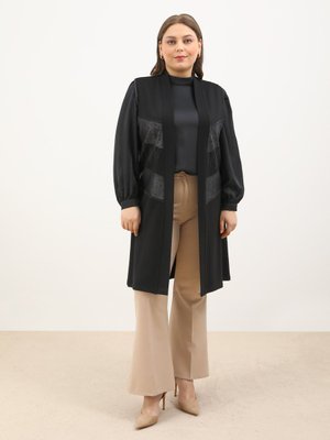 Siyah Orta Boy Bayan Yelek