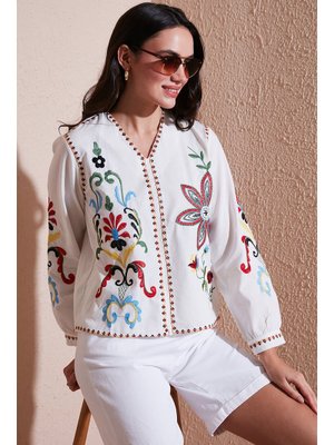 Ekru Lela Bluz