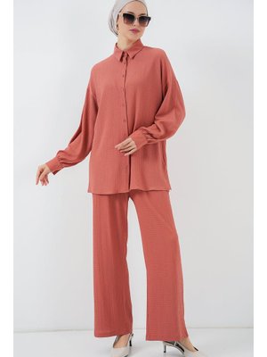 Gül Kurusu Örme Alt Üst Takım Gül Kurusu Örme Alt Üst Takım