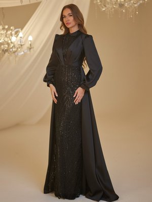 Siyah Karya Abiye Elbise