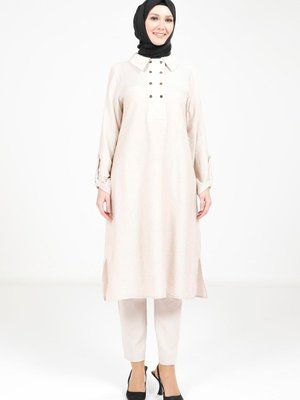 Taş Kolu Apoletli Renk Tunik Taş Kolu Apoletli Renk Tunik