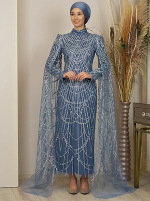 Irmak Abiye Elbise İndigo Irmak Abiye Elbise İndigo