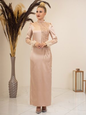 Gold Rengi Nara Abiye Elbise Gold Rengi Nara Abiye Elbise