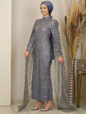 Gri Irmak Abiye Elbise Gri Irmak Abiye Elbise