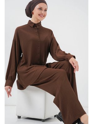 Kahverengi Örme Alt Üst Takım Kahverengi Örme Alt Üst Takım