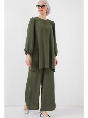 Haki Ayrobin Tunik Pantolon Alt Üst Takım Haki Ayrobin Tunik Pantolon Alt Üst Takım