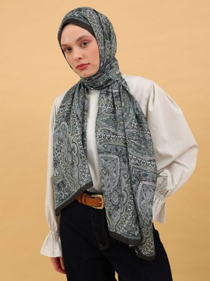 Etnik Desen Soft Şal Cok Renkli