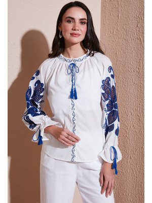 Beyaz Lela Gömlek