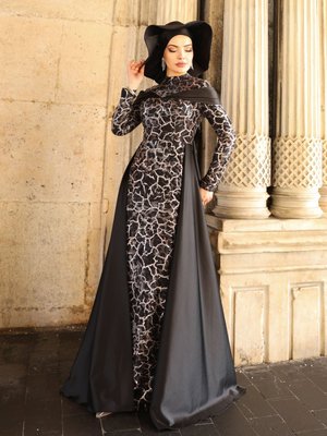 Kahverengi Frezya Abiye Elbise Kahverengi Frezya Abiye Elbise