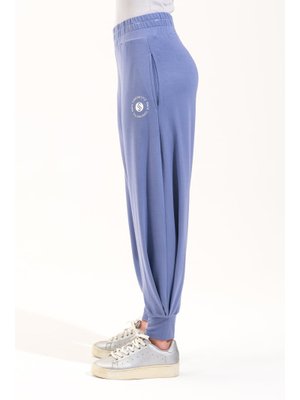 725911_beli Lastikli Hafif Modal Kumaş Şalvar Görünümlü Harem Pantolon Yoga Pantolonu