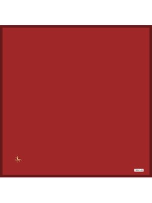 Kırmızı Düz Renk Black Seri Twill Eşarp Askısı İle Birlikte 90x90 Cm