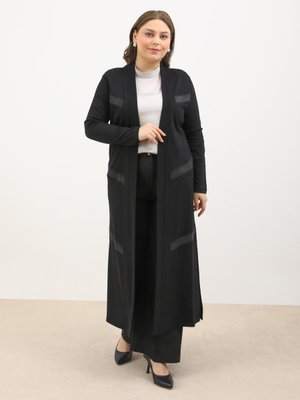 Siyah Uzun Boy Bayan Hırka