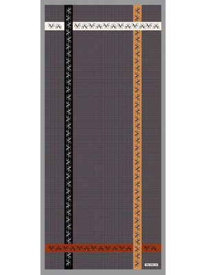 Antrasit Logolu Desen Pavia Seri Şal Askısı İle Birlikte 90x200 Cm Antrasit Logolu Desen Pavia Seri Şal Askısı İle Birlikte 90x200 Cm